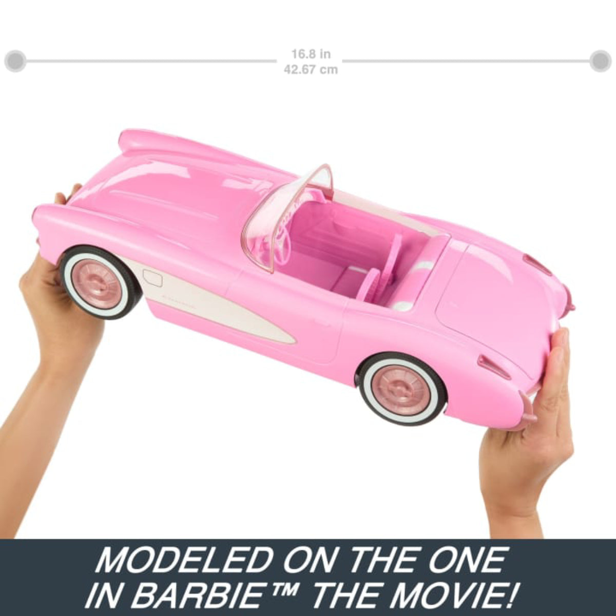 Hot Wheels Barbie The Movie Corvette with Remote Control - Pink