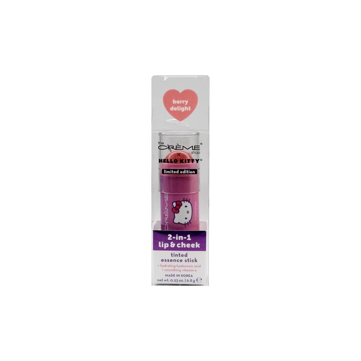 The Creme Shop Hello Kitty 2-In-1 Lip and Cheek Tinted Stick - Berry Delight