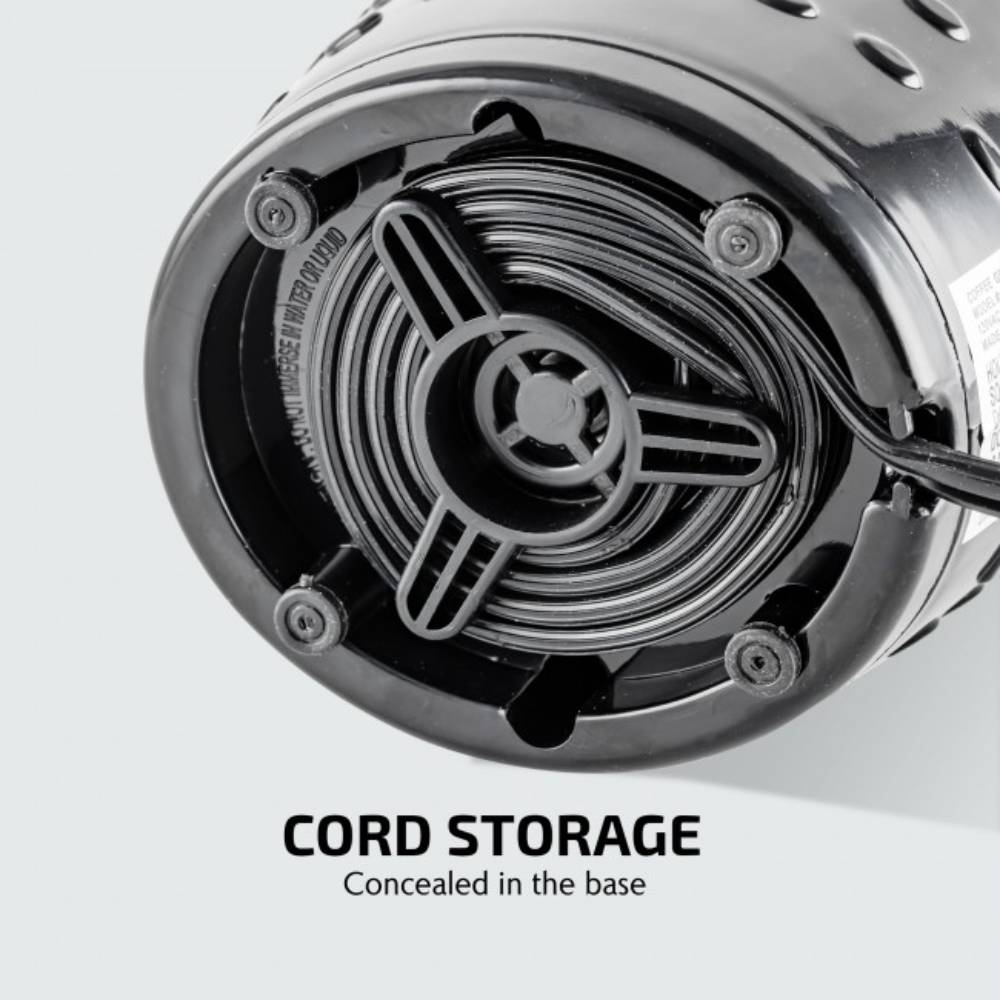 Ovente CG225B One-Touch Electric Coffee Grinder - Black