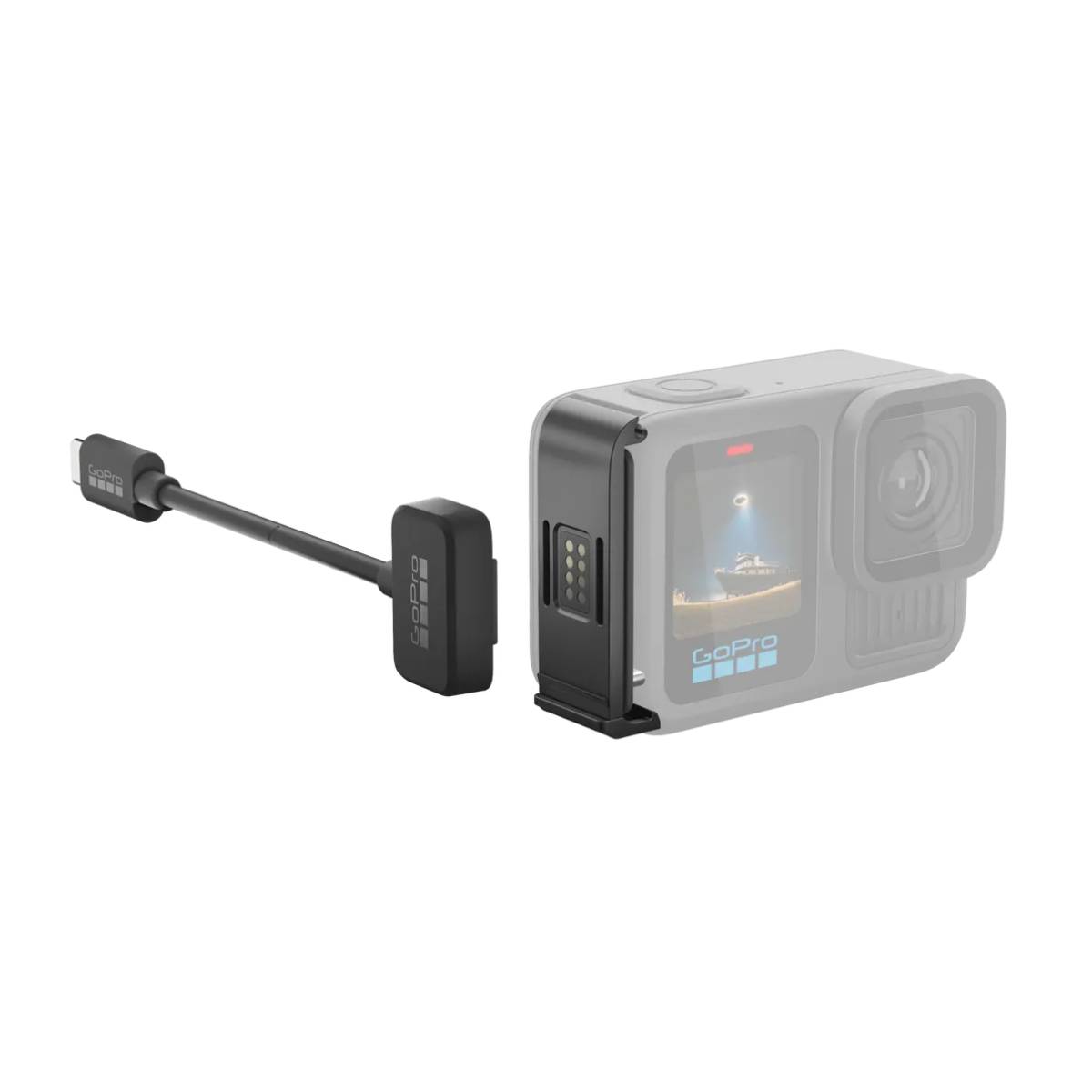 GoPro Contacto Magnetic Door and Power Cable Kit - Black