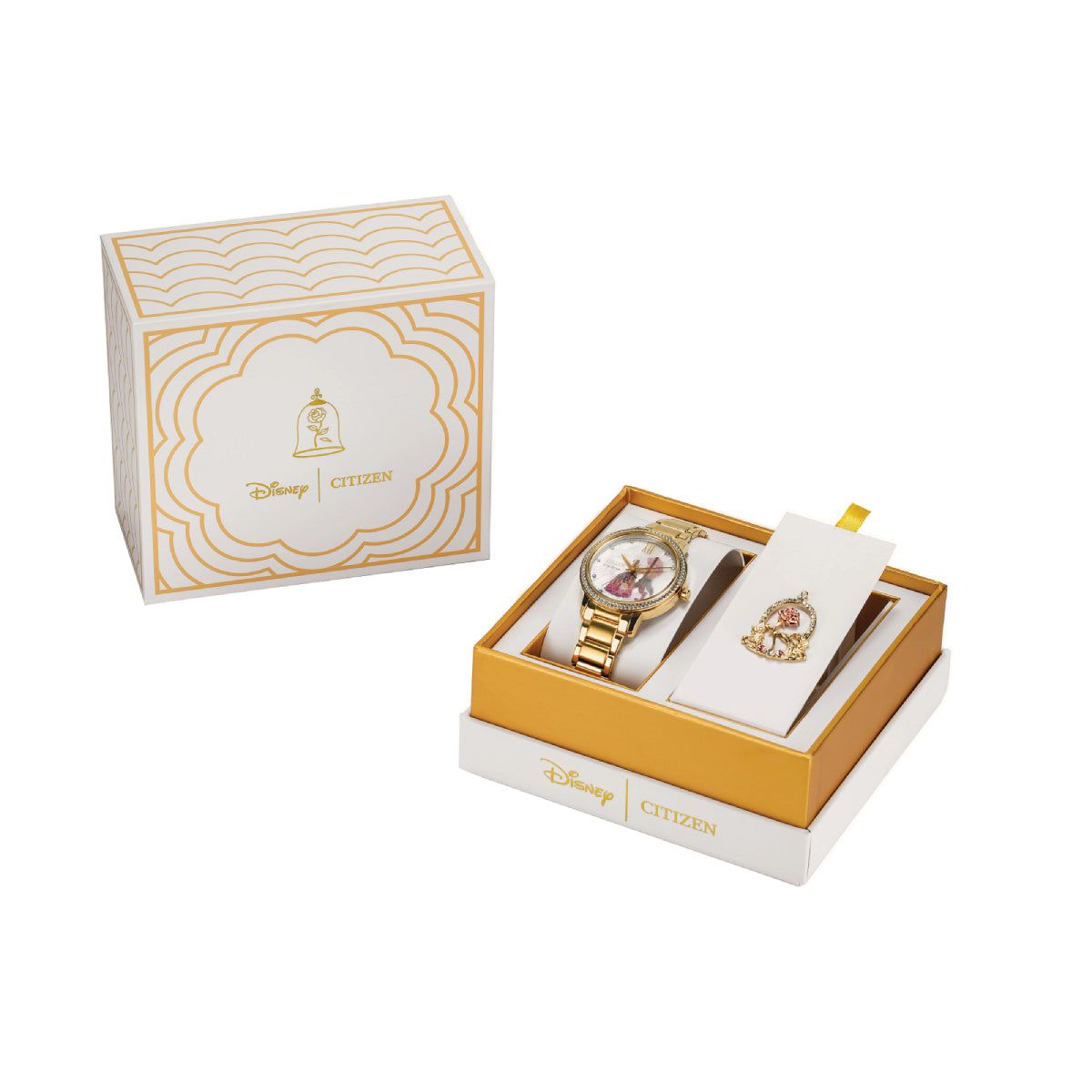 Reloj de pulsera Citizen Belle and Beast para mujer de 36 mm, dorado