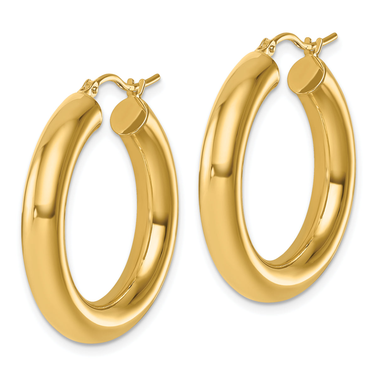 14K Leslie's Women's 5mm Hoop Earrings in 14k Yellow Gold