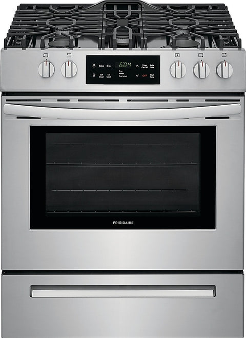 Frigidaire FFGH3054US 5.0 cu.ft. 30" Front Control Free Standing Gas Range - Stainless Steel - Curacao