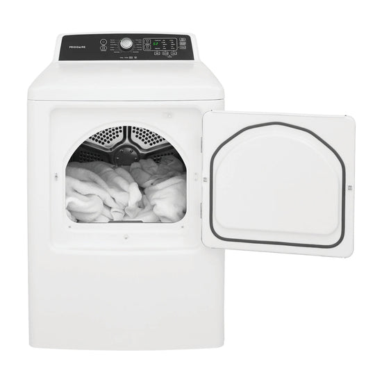 Frigidaire FFRE4120SW 6.7 cu.ft. Front Load Electric Dryer - White - Curacao