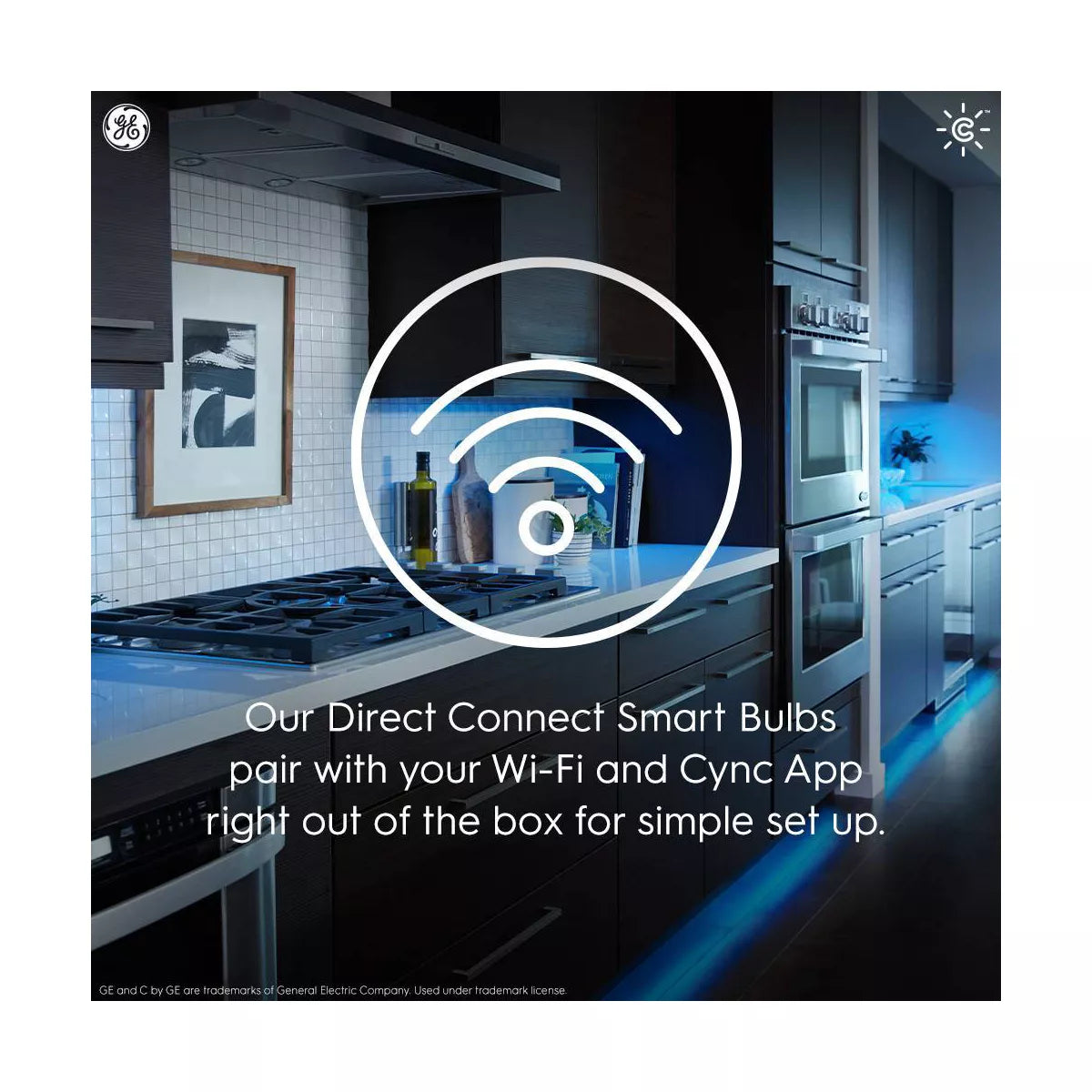 GE C-Life A19 60 Watts Smart LED Light Bulb with WiFi (Set of 2) - Soft White