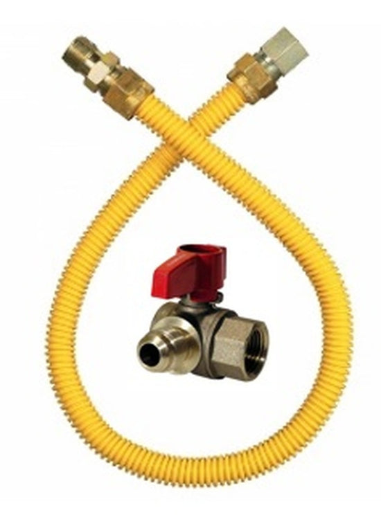 4 Range Gas Line Angle Valve White - Curacao