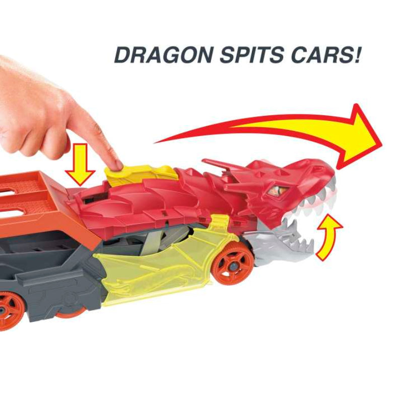 Hot Wheels City Dragon Launch Themed Transporter Toy