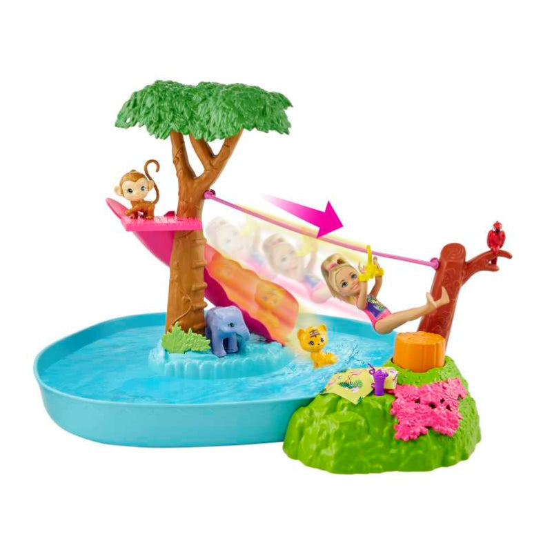 Barbie & Chelsea The Lost Birthday Doll & Splashtastic Pool Surprise Playset - Curacao