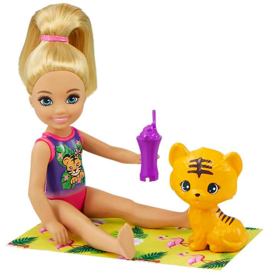 Barbie & Chelsea The Lost Birthday Doll & Splashtastic Pool Surprise Playset - Curacao
