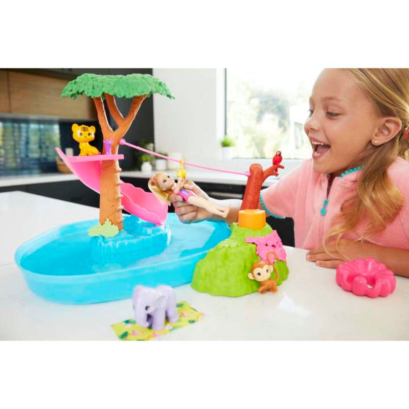Barbie & Chelsea The Lost Birthday Doll & Splashtastic Pool Surprise Playset - Curacao