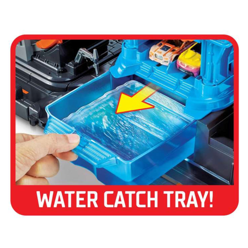 Hot Wheels City Ultimate Octo Car Wash Playset with One Color Reveal Car - Curacao