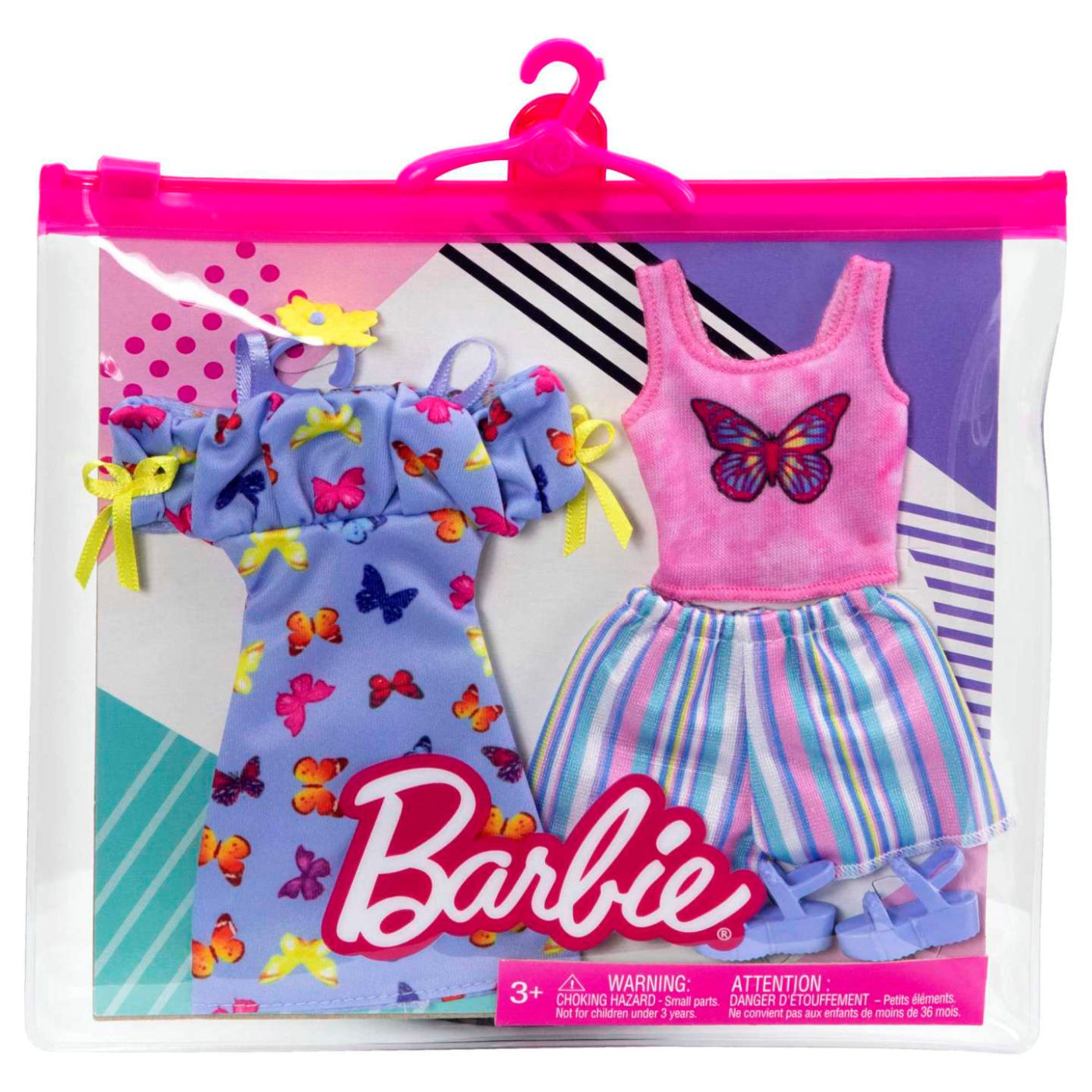 Barbie Clothes Outfits and Accessories (Set of 2) for Barbie Doll - Assorted