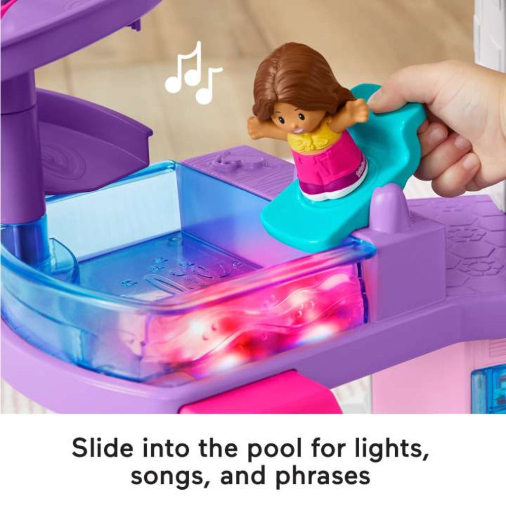 Fisher-Price Little People Barbie Little Dreamhouse Toddler Playset with Lights and Music (7-Pieces)