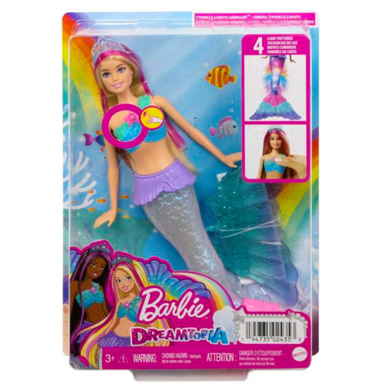 Barbie Dreamtopia Mermaid Doll with Twinkle Light-Up Tail