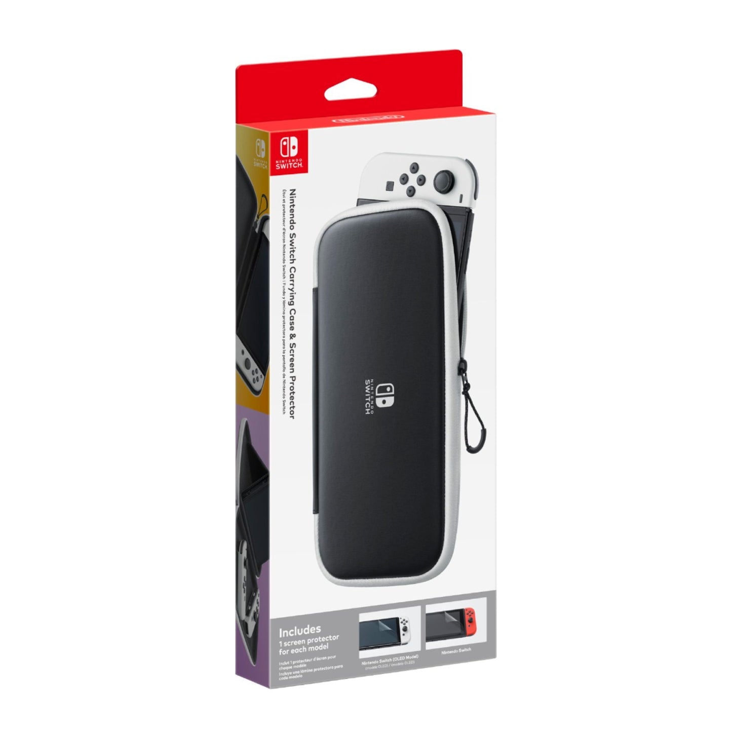 Nintendo Switch Carrying Case and Screen Protector - Black