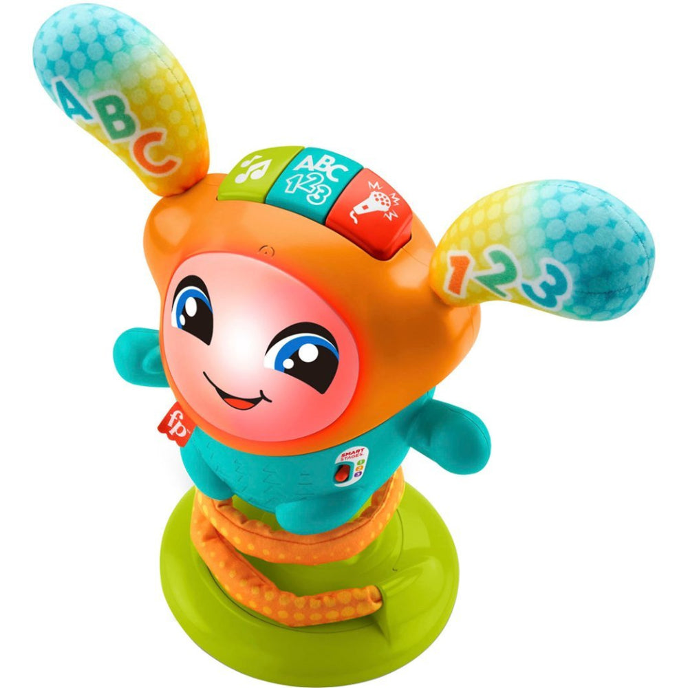 Fisher-Price DJ Bouncin' Beats Electronic Baby & Toddler Learning Toy with Bouncing Action