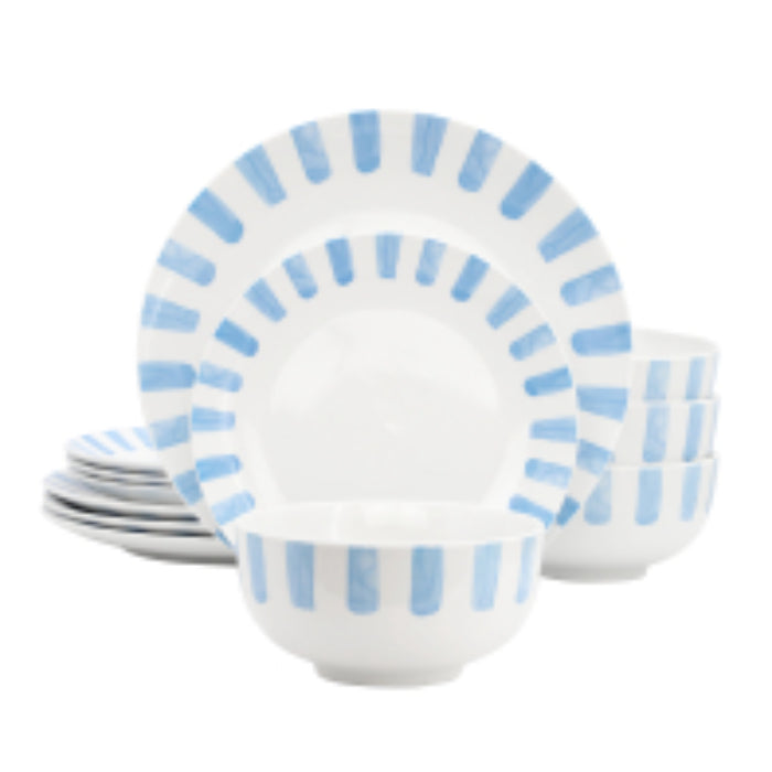 Gibson Home Pacific Waves Dinnerware Set (12-Piece)