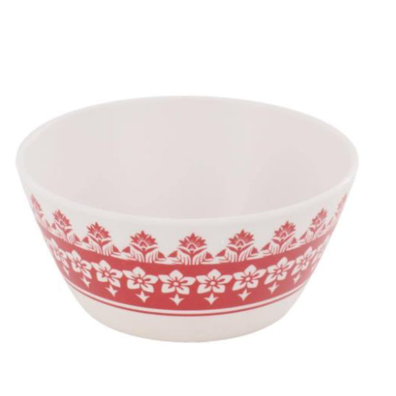 Martha Stewart Geometric Dinnerware Set (12-Piece) - Red/White
