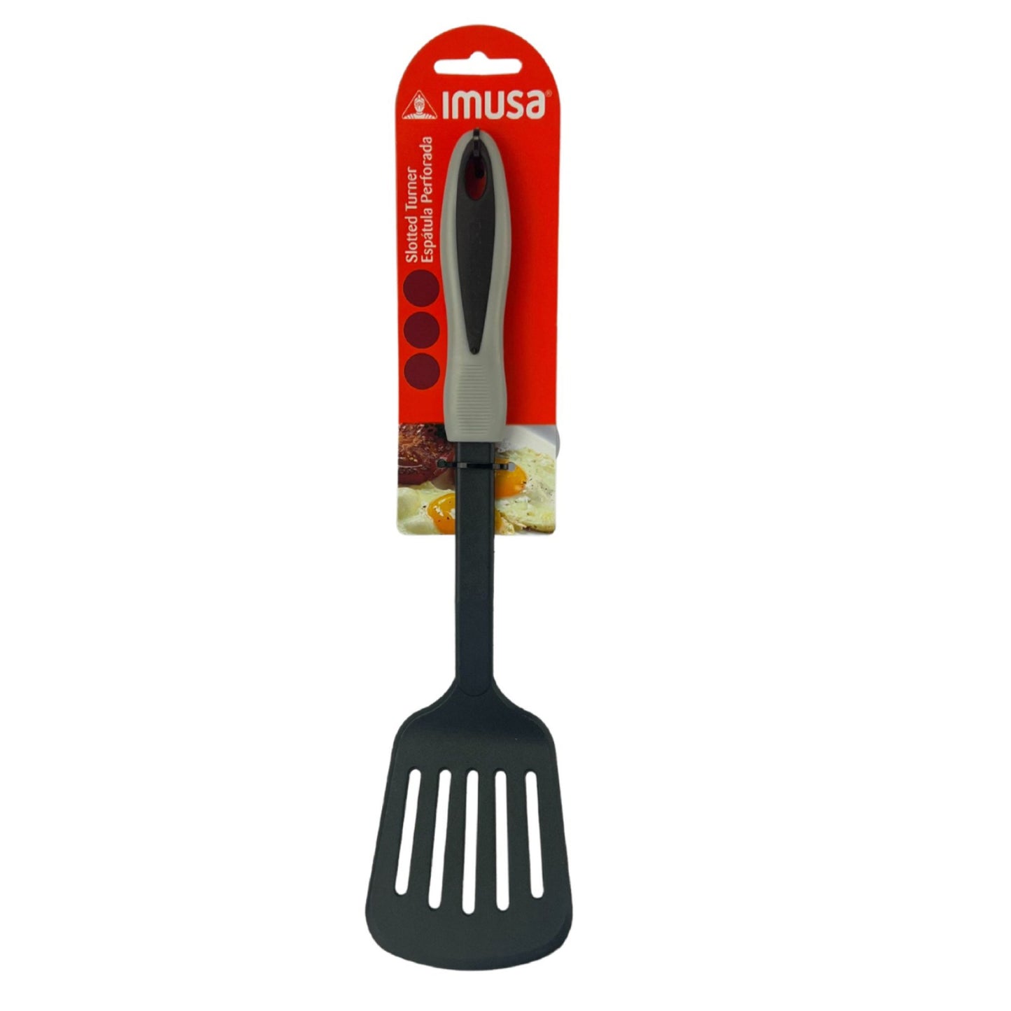 IMUSA 13" Slotted Turner - Black/Gray