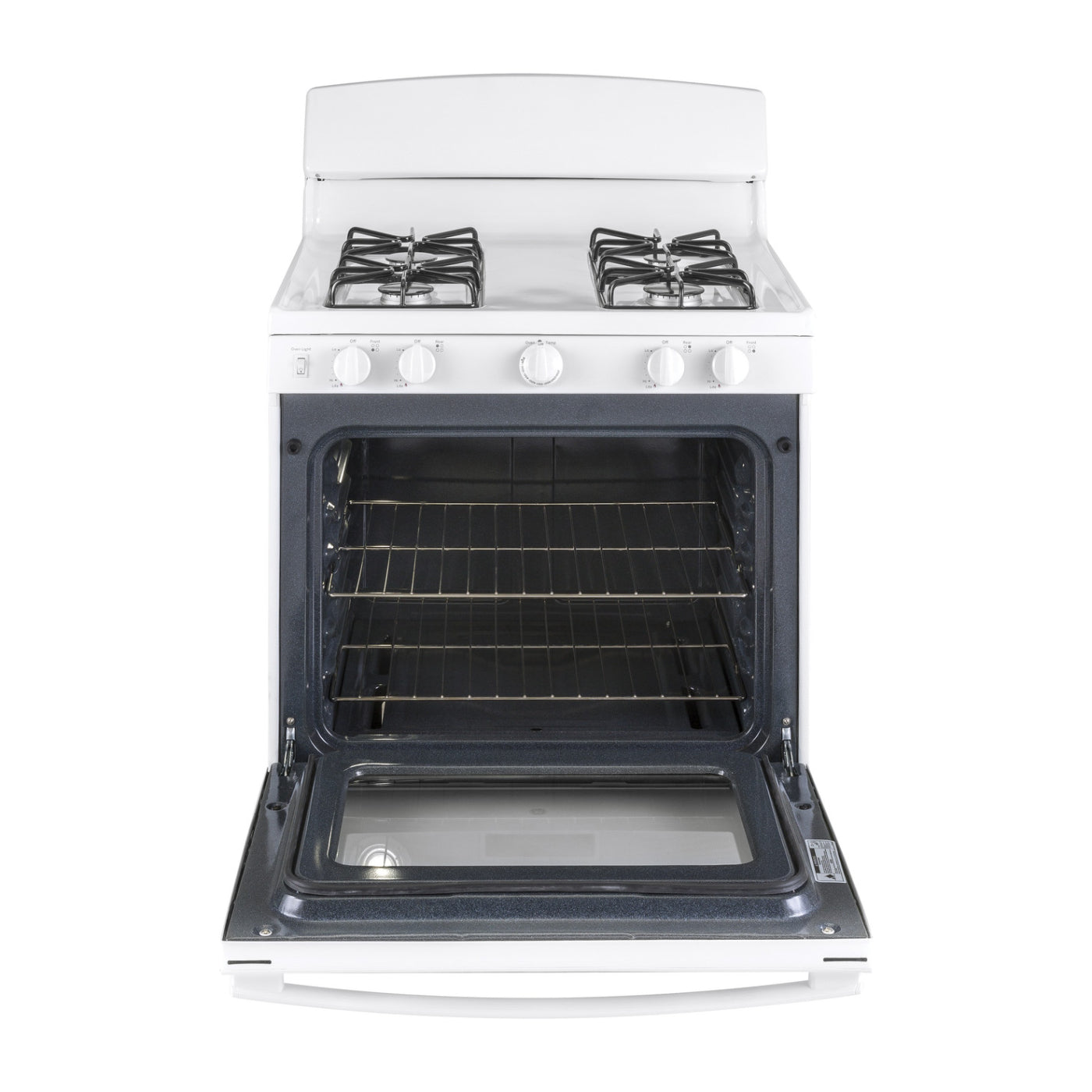 GE JGBS30DEKWW 4.8 cu.ft. 30" Freestanding Gas Range with 4 Sealed Burners - White - Curacao