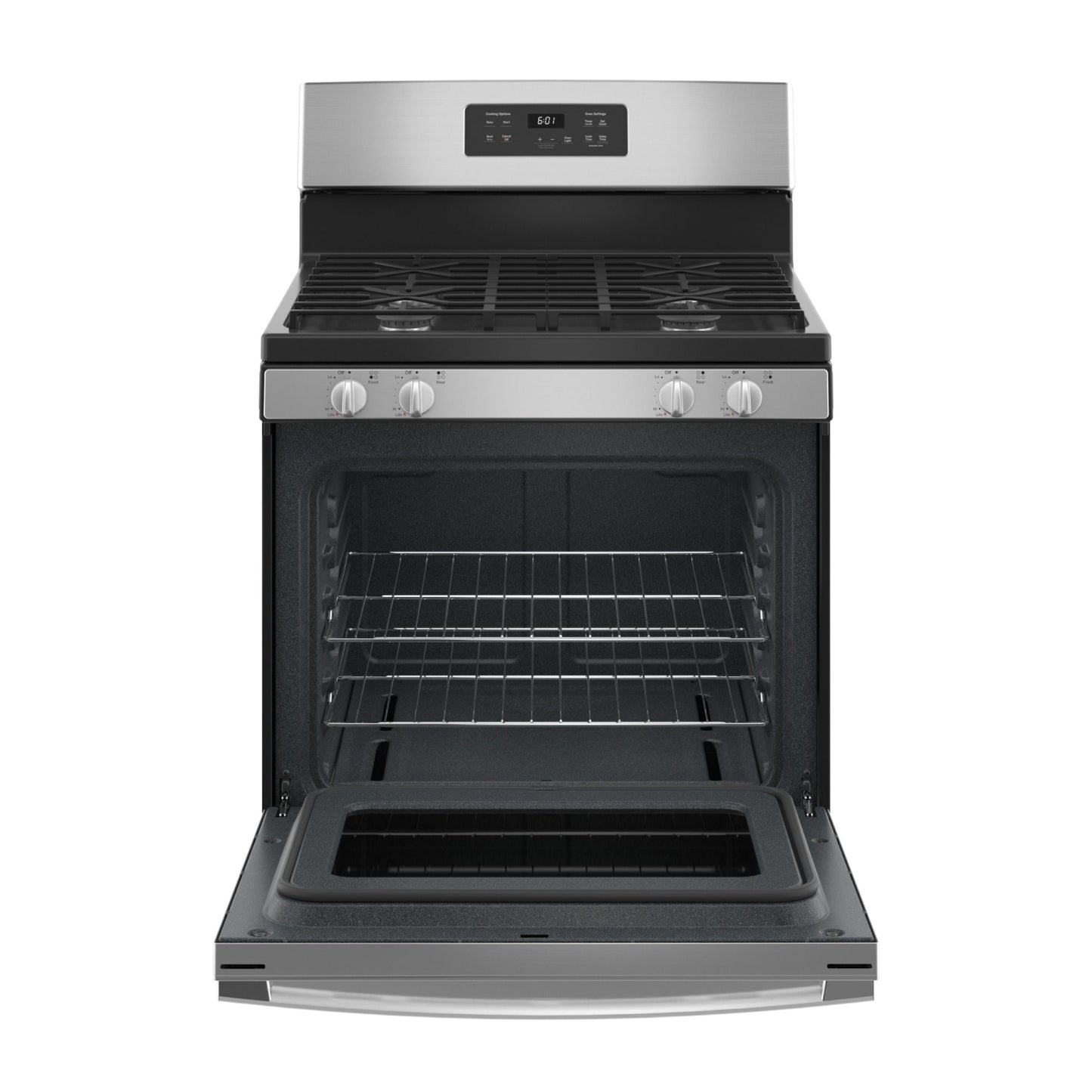 GE JGBS61RPSS 4.8 cu.ft. 30" Freestanding Gas Range with 4 Sealed Burners - Stainless Steel