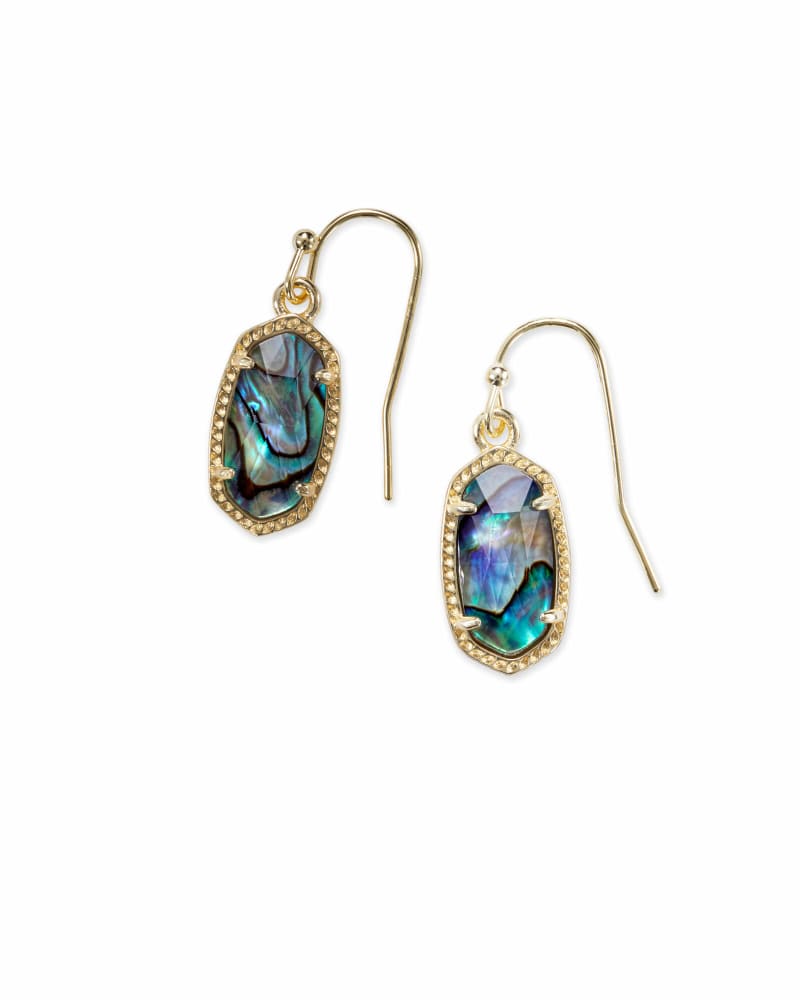 Kendra Scott Lee Earring – Elegant Gold Lilac Abalone Design