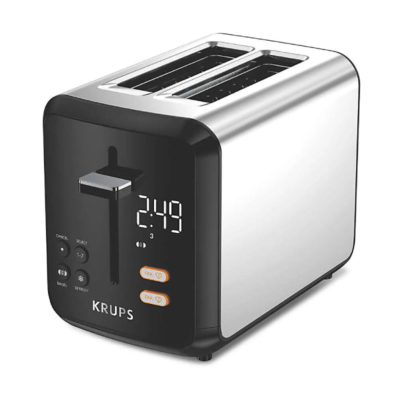 Krups KH320D50 My Memory Digital 2-Slot Toaster-Black/Stainless Steel - Curacao