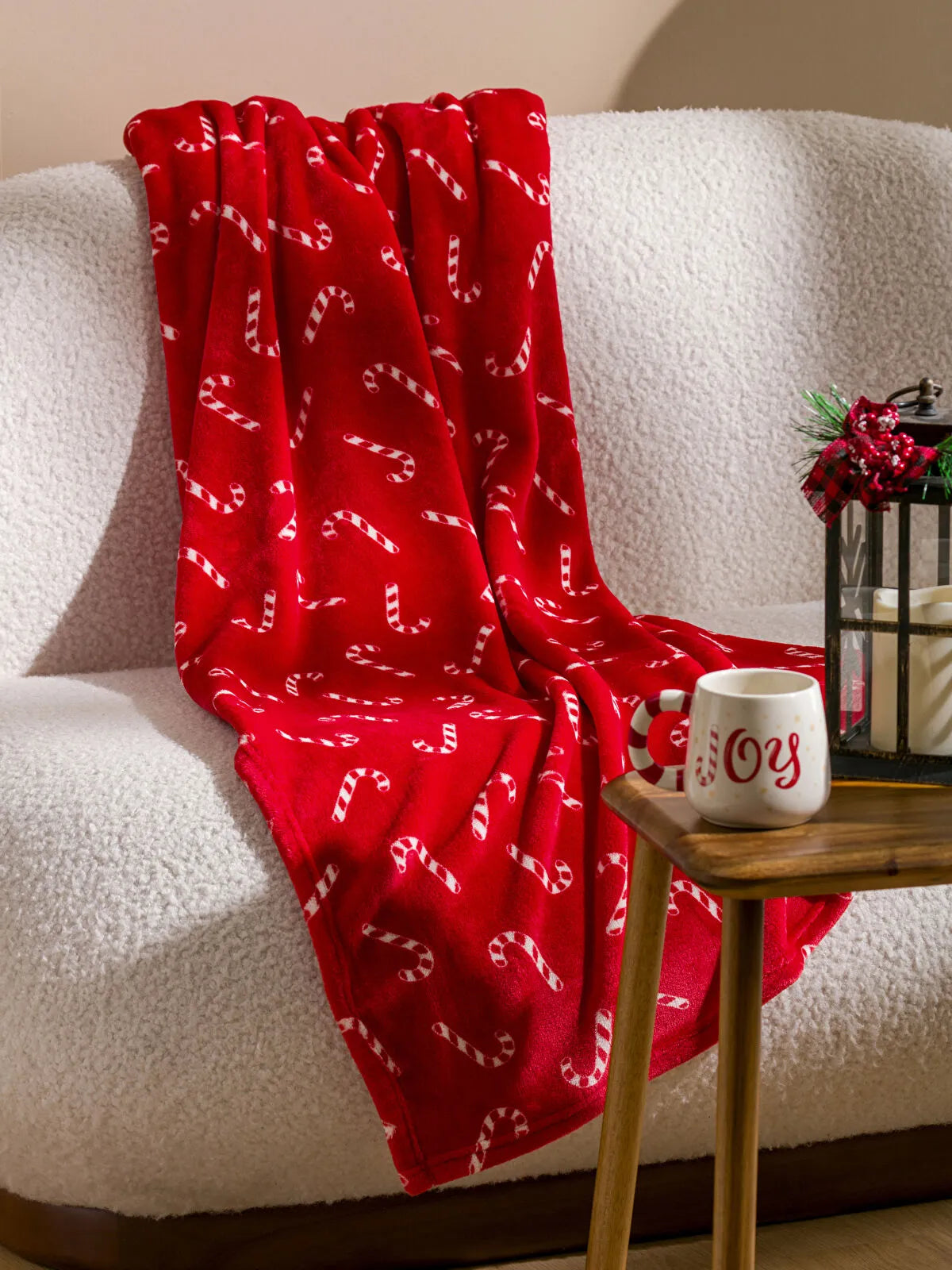 Christmas Throw Blanket - Candy Cane