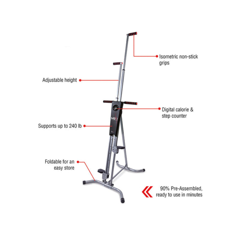 MaxiClimber Classic Vertical Climber Full Body Workout System - Curacao