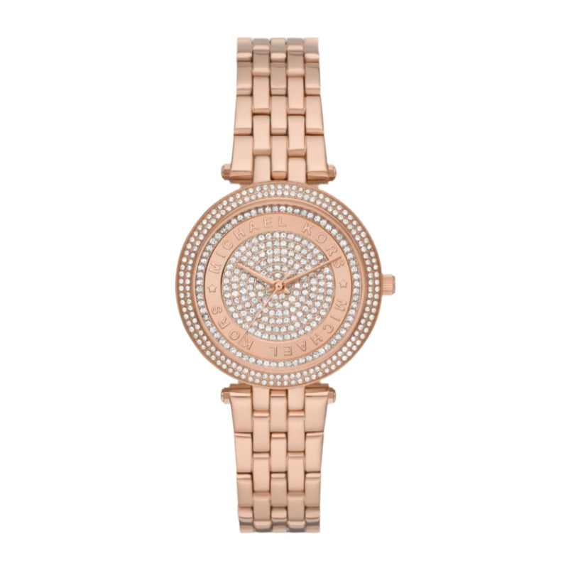 Reloj de cuarzo Michael Kors Darci para mujer, de acero inoxidable y 33 mm, en oro rosa