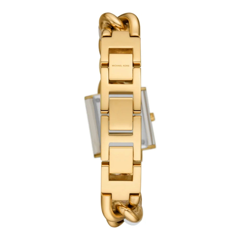 Michael Kors Petite Women's 25mm Chain Bracelet Watch - Gold/White