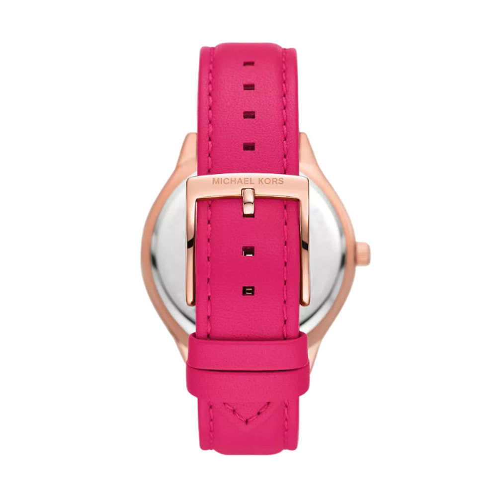 Michael Kors Slim Runway Women's 38mm Strap Watch - White Dial
