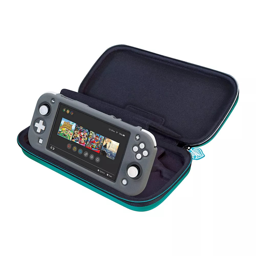 Estuche de viaje de lujo RDS Industries Animal Crossing New Horizon Game Traveler para Nintendo Switch y Switch Lite, color verde