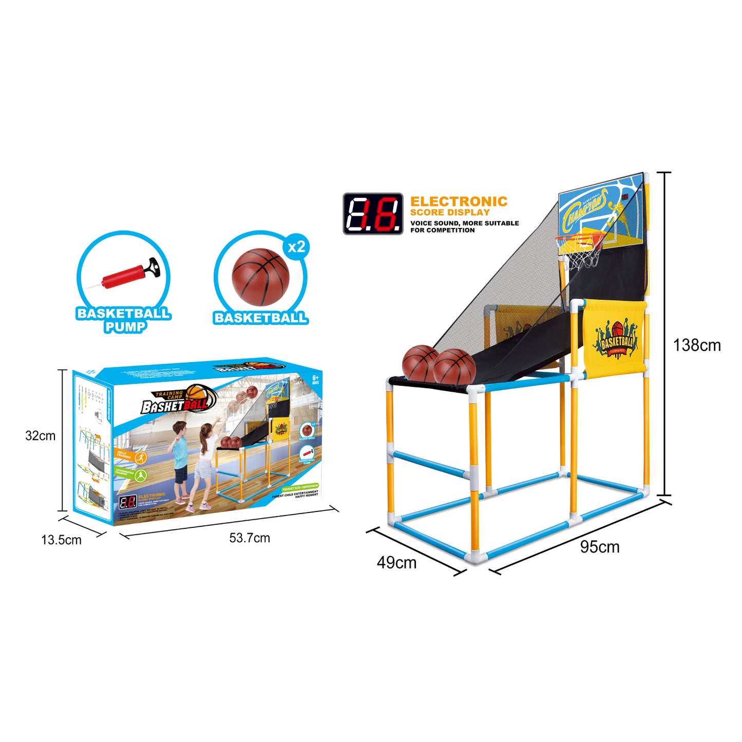 Ocean Toys Electric Training Camp Basketball Shooting Playset