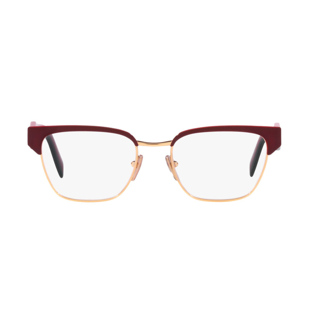 Prada Woman Brown/Pale Gold Optical Metal