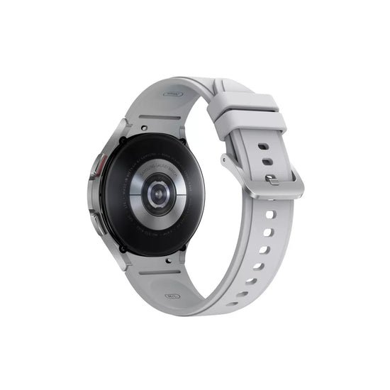 Samsung Galaxy Watch4 Classic Unisex 46mm Stainless Steel Case Smartwatch with Silver Sport Band - LTE - Curacao