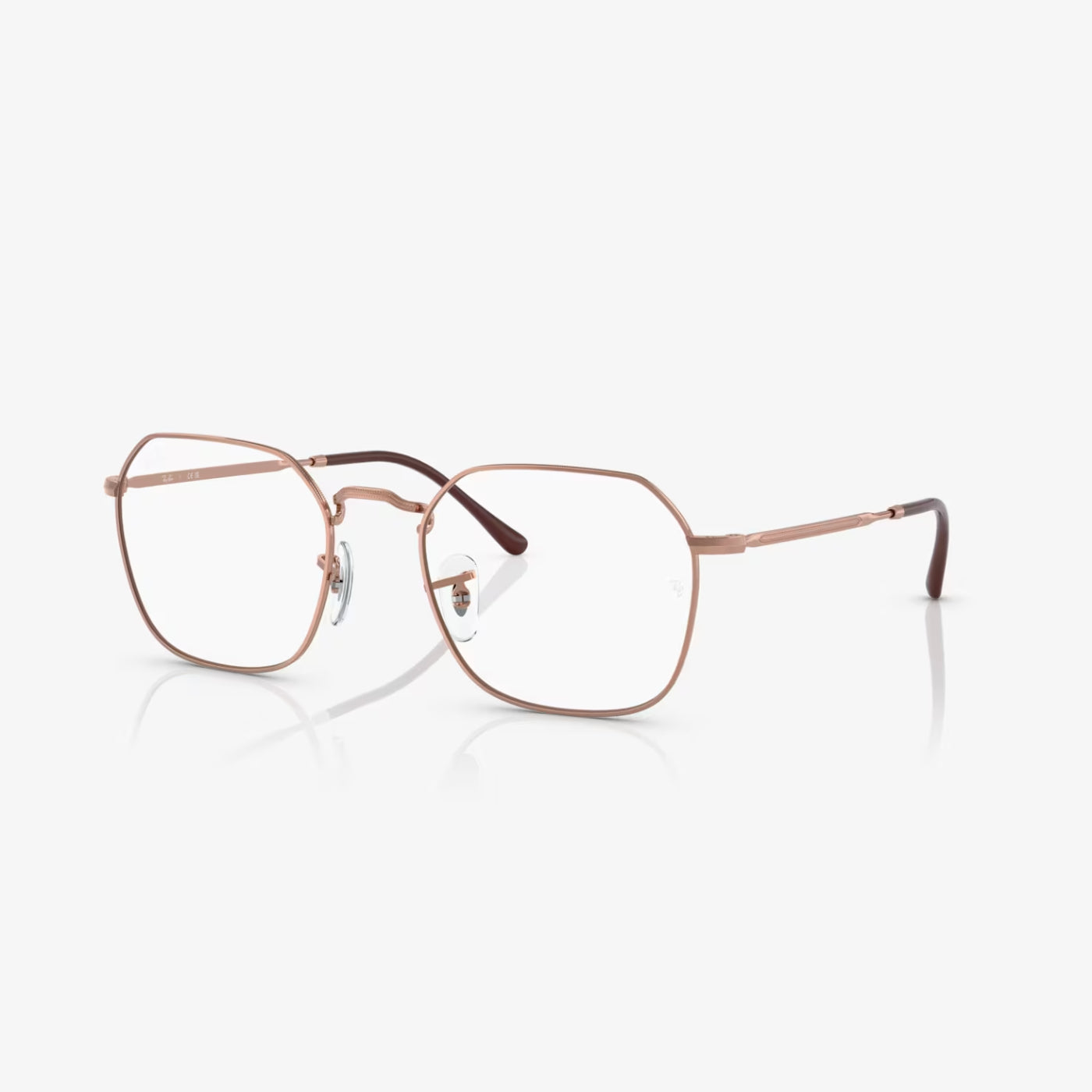 Ray-Ban Unisex Geometric Eyeglasses, Rose Gold