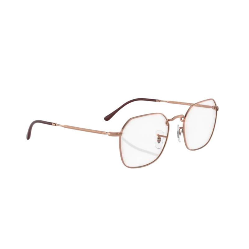 Gafas de sol unisex Ray-Ban con diseño geométrico, color oro rosa