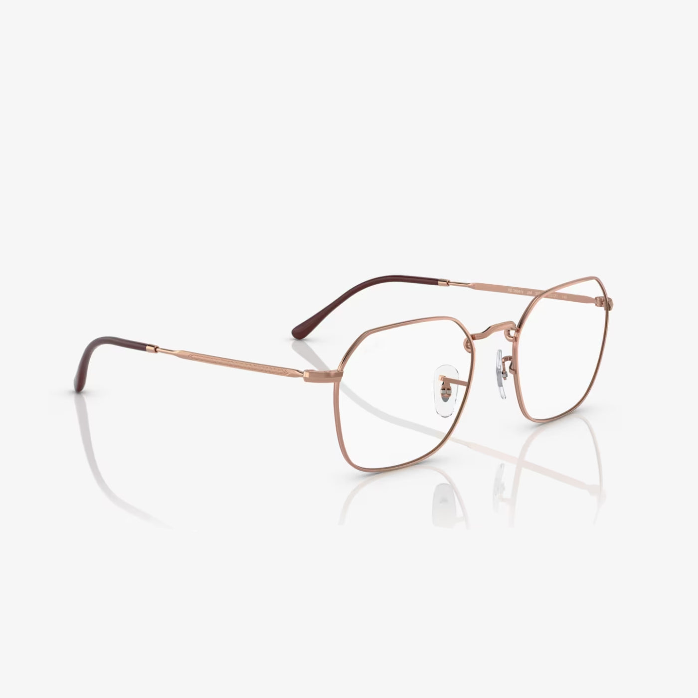 Ray-Ban Unisex Geometric Eyeglasses, Rose Gold