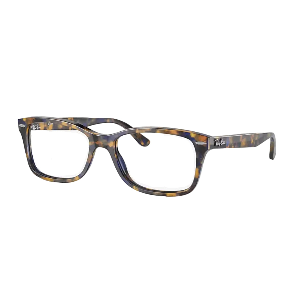 Gafas de vista unisex Ray-Ban cuadradas, color amarillo/azul habana