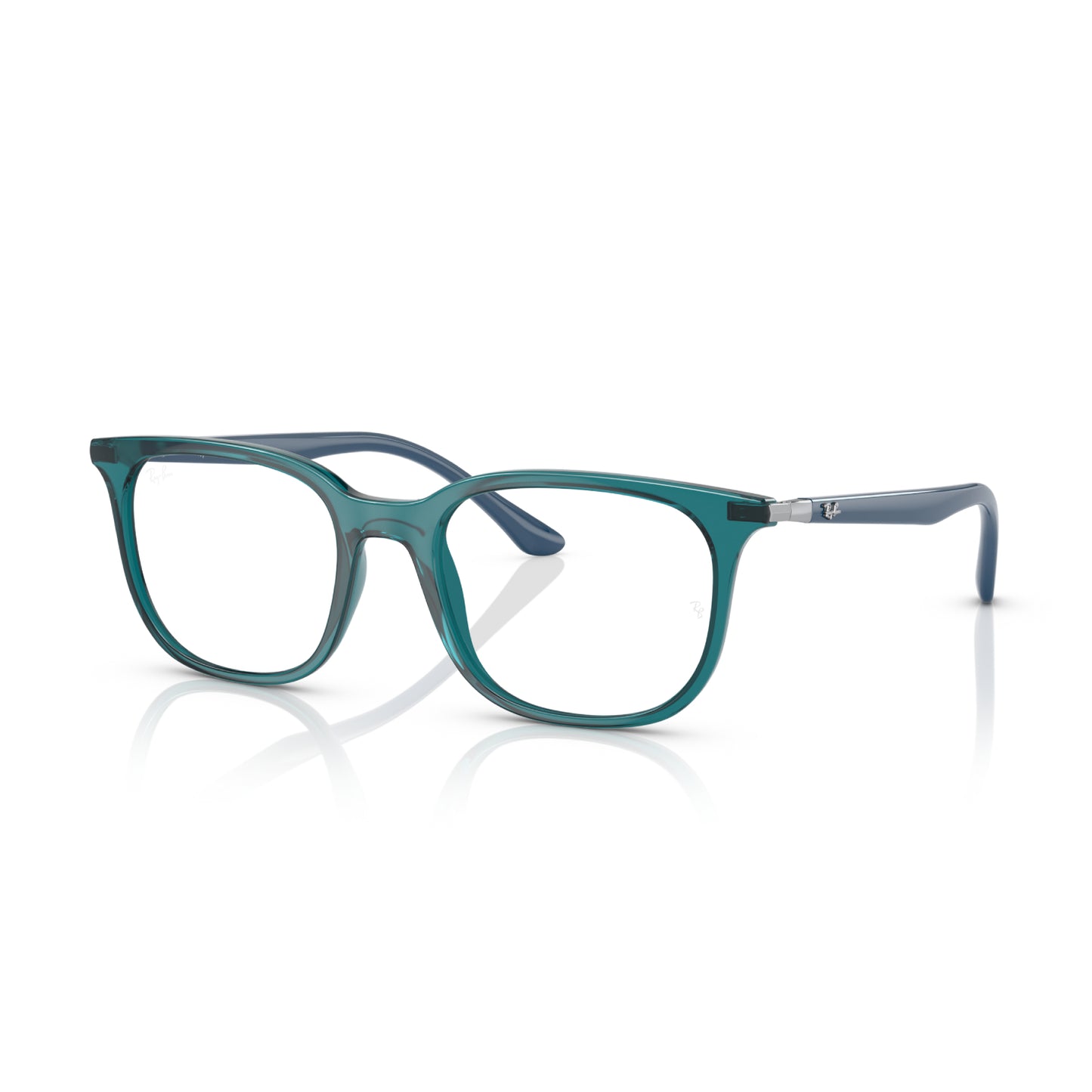 Ray-Ban Unisex Pillow Eyeglasses, Transparent Turquoise