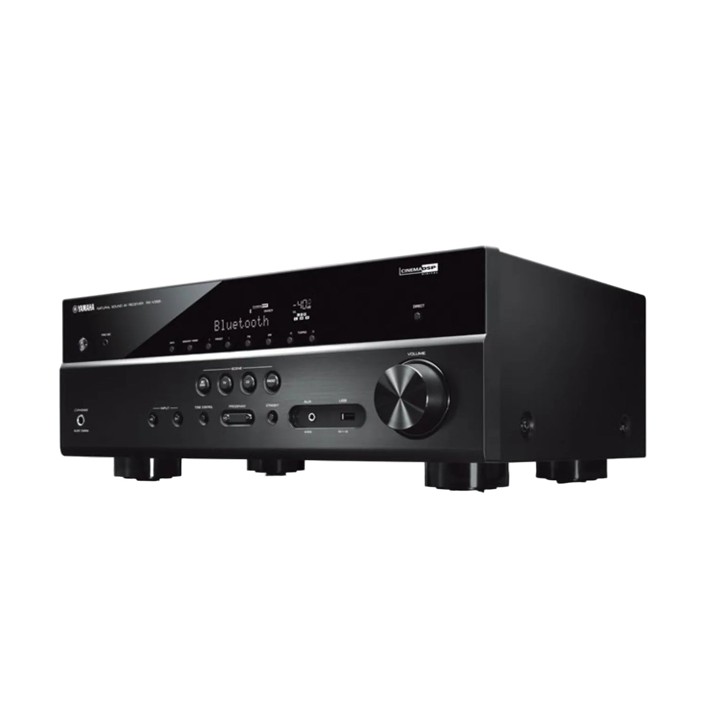 Yamaha RX-V385 5.1-Channel Home Theater Receiver with Remote - Black - Curacao