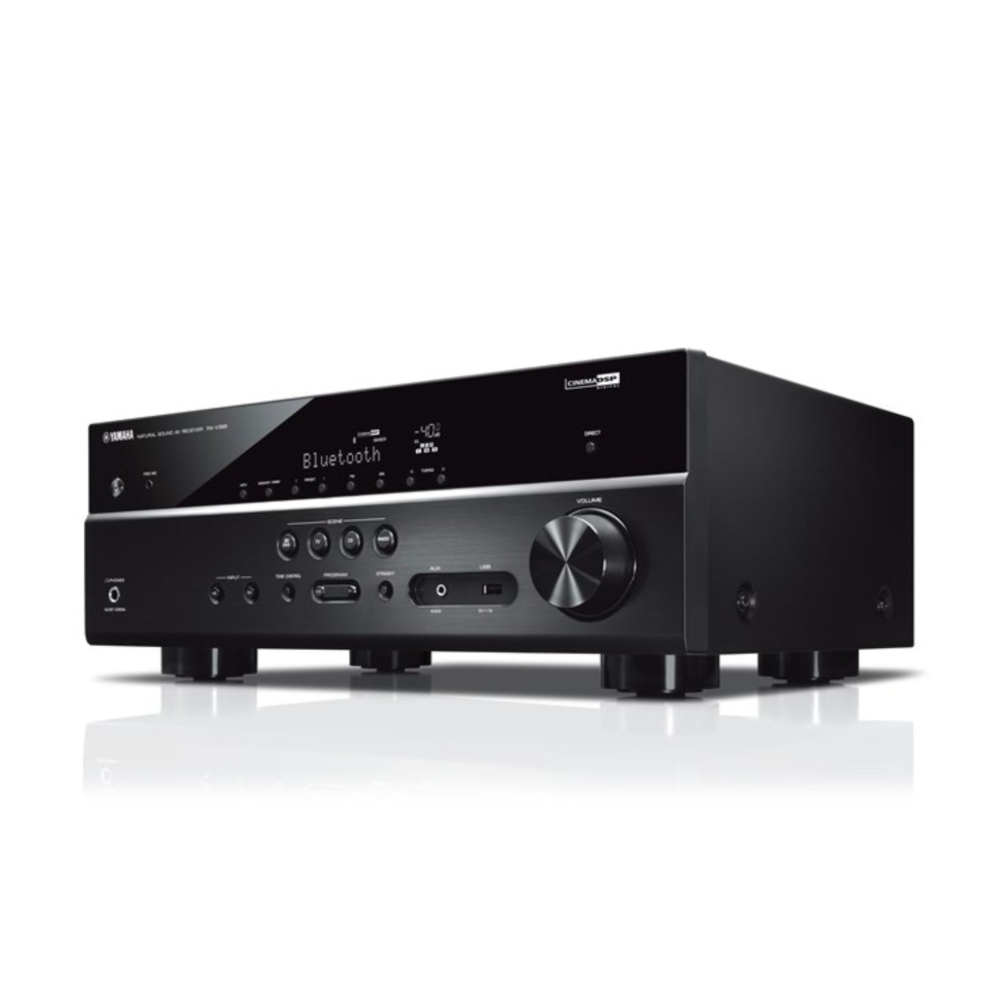 Yamaha RX-V385 5.1-Channel Home Theater Receiver with Remote - Black - Curacao