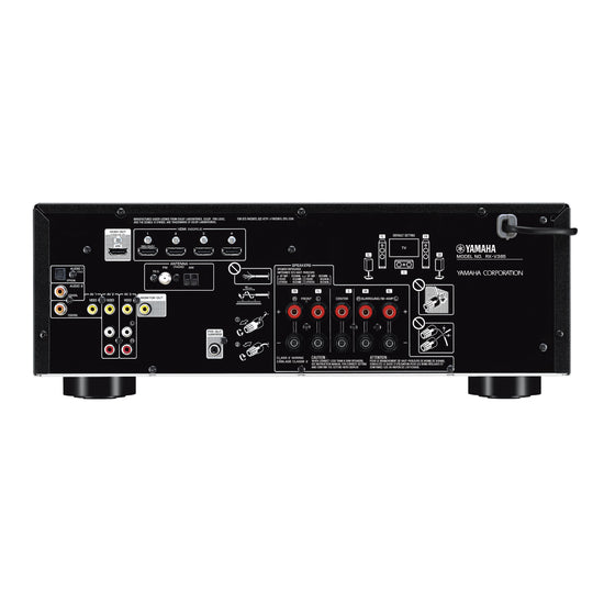 Yamaha RX-V385 5.1-Channel Home Theater Receiver with Remote - Black - Curacao