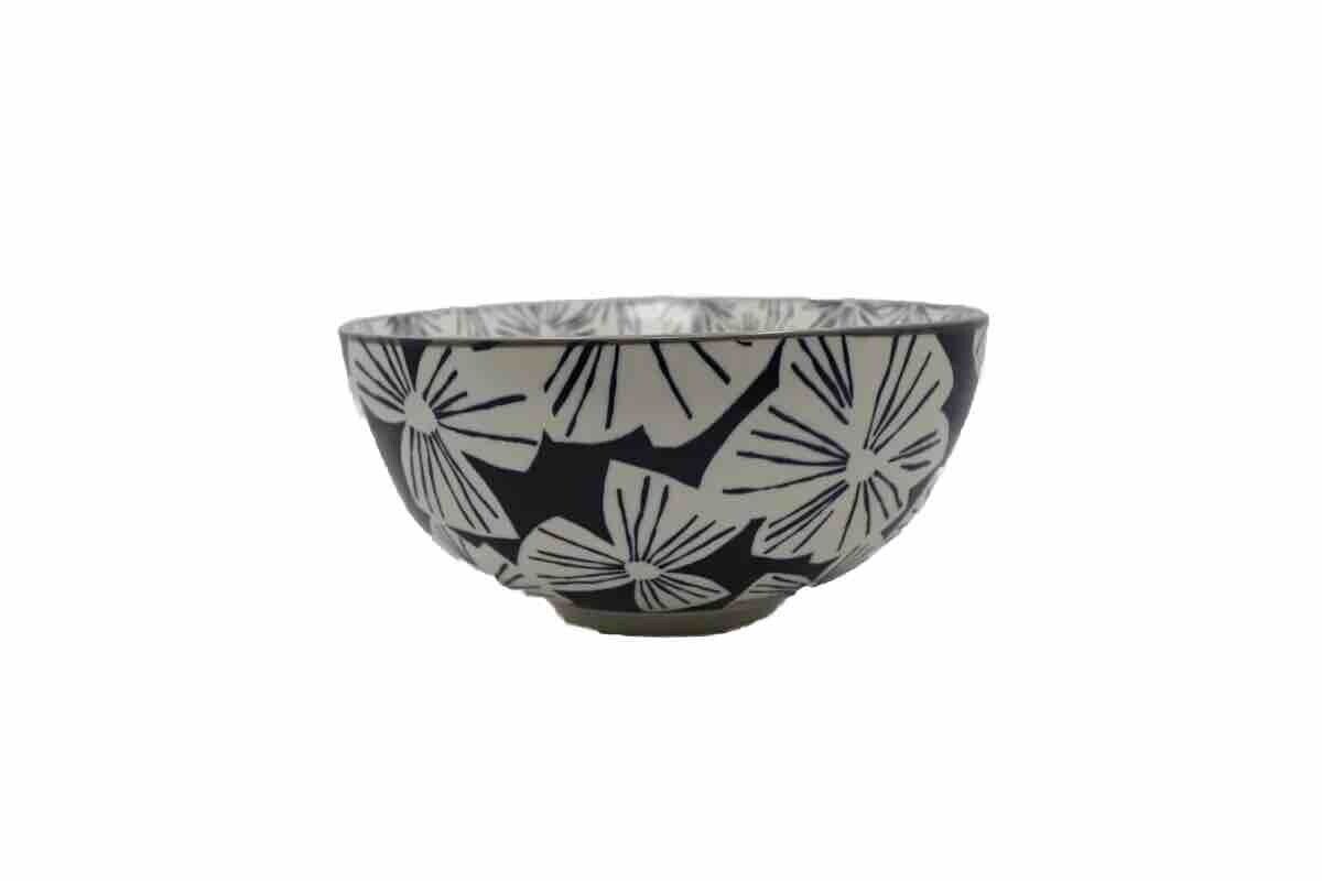 MAI BLUE FLORAL BOWL 9.5"