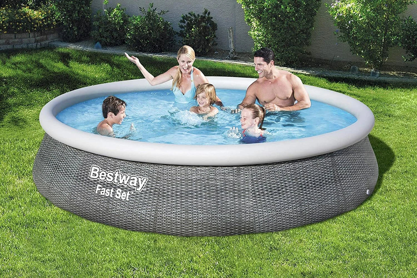 Bestway Fast Set 13' x 33" Above Ground Inflatable Pool Set with Filter pump
