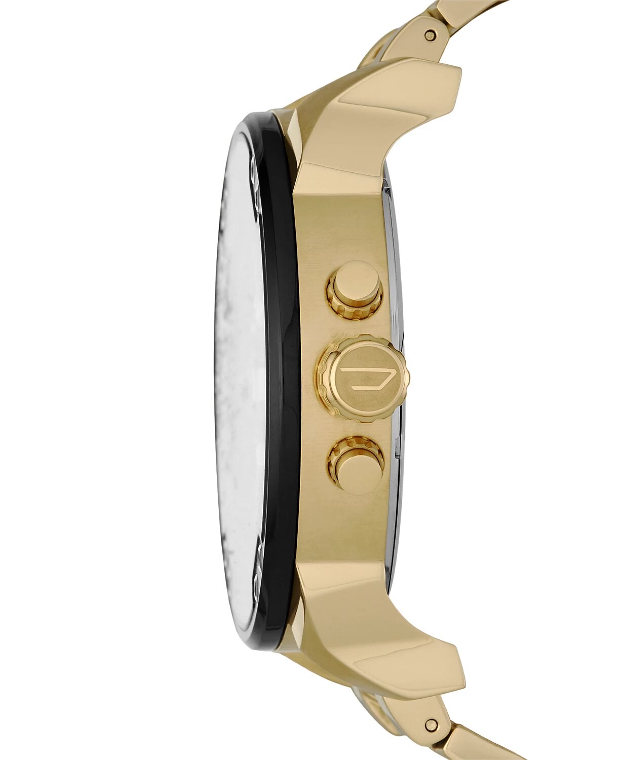 Diesel Mr. Daddy 2.0 Men's Chronograph Leather Strap Watch - Gold - Curacao