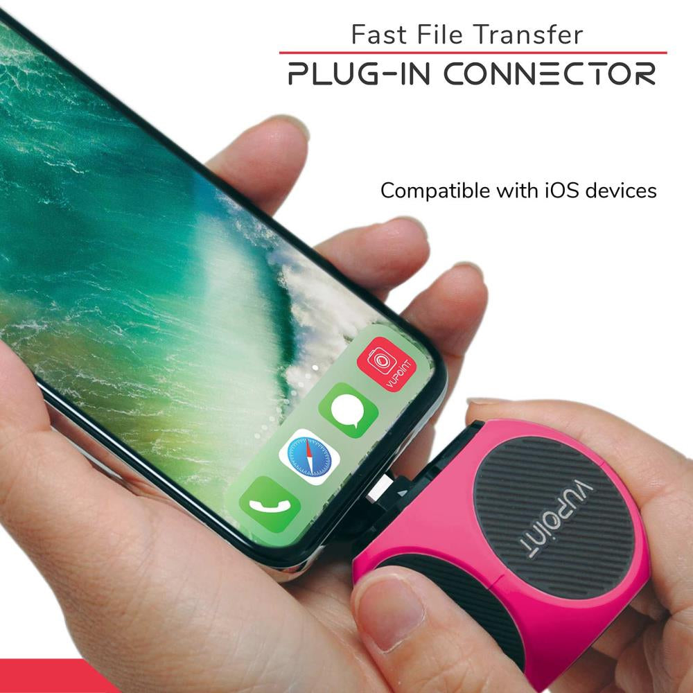 VuPoint Share Q Lifestyle Action Camera with iOS - Pink - Curacao