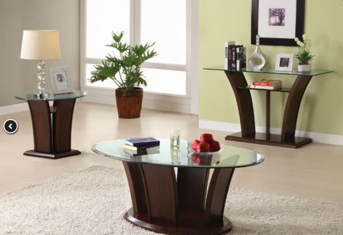 Manhattan 30" Coffee Table by Furniture Of America - Brown Cherry