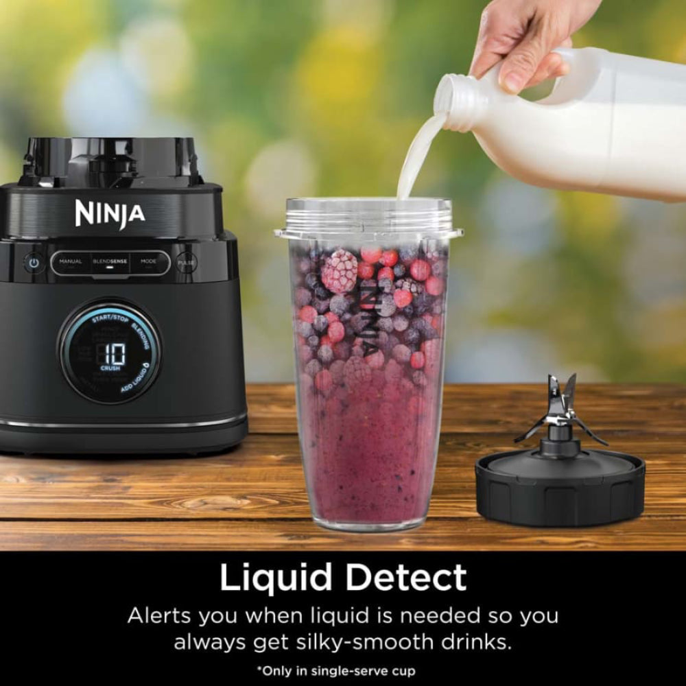Ninja TB301 Detect Duo Power Blender Pro + Single Serve with BlendSense Technology - Black